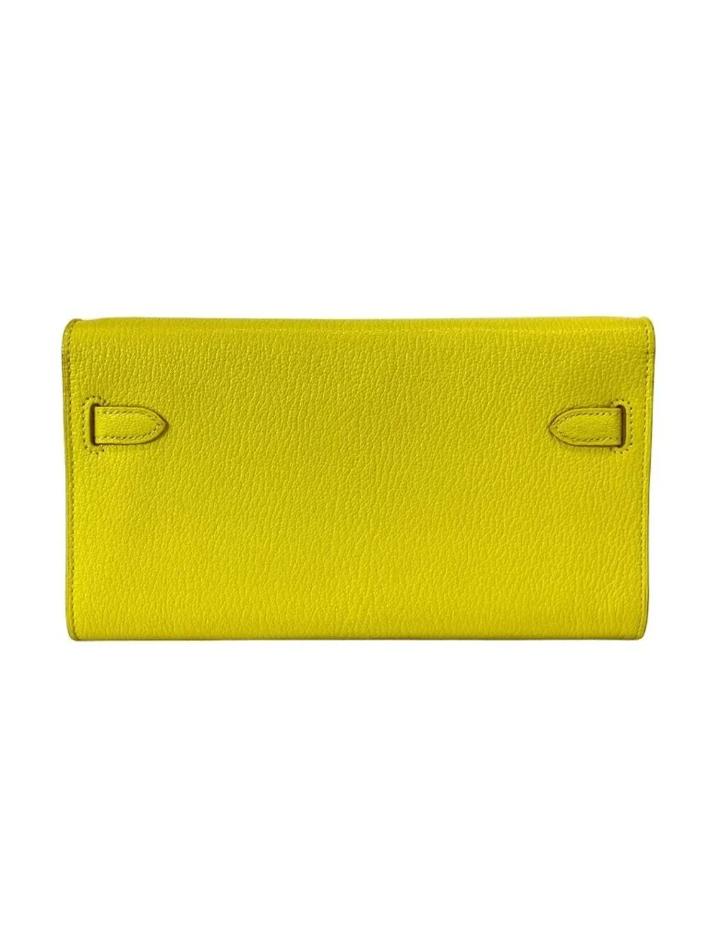 Hermes Wallet Kelly Long Tougo Lime Shoulder Silver